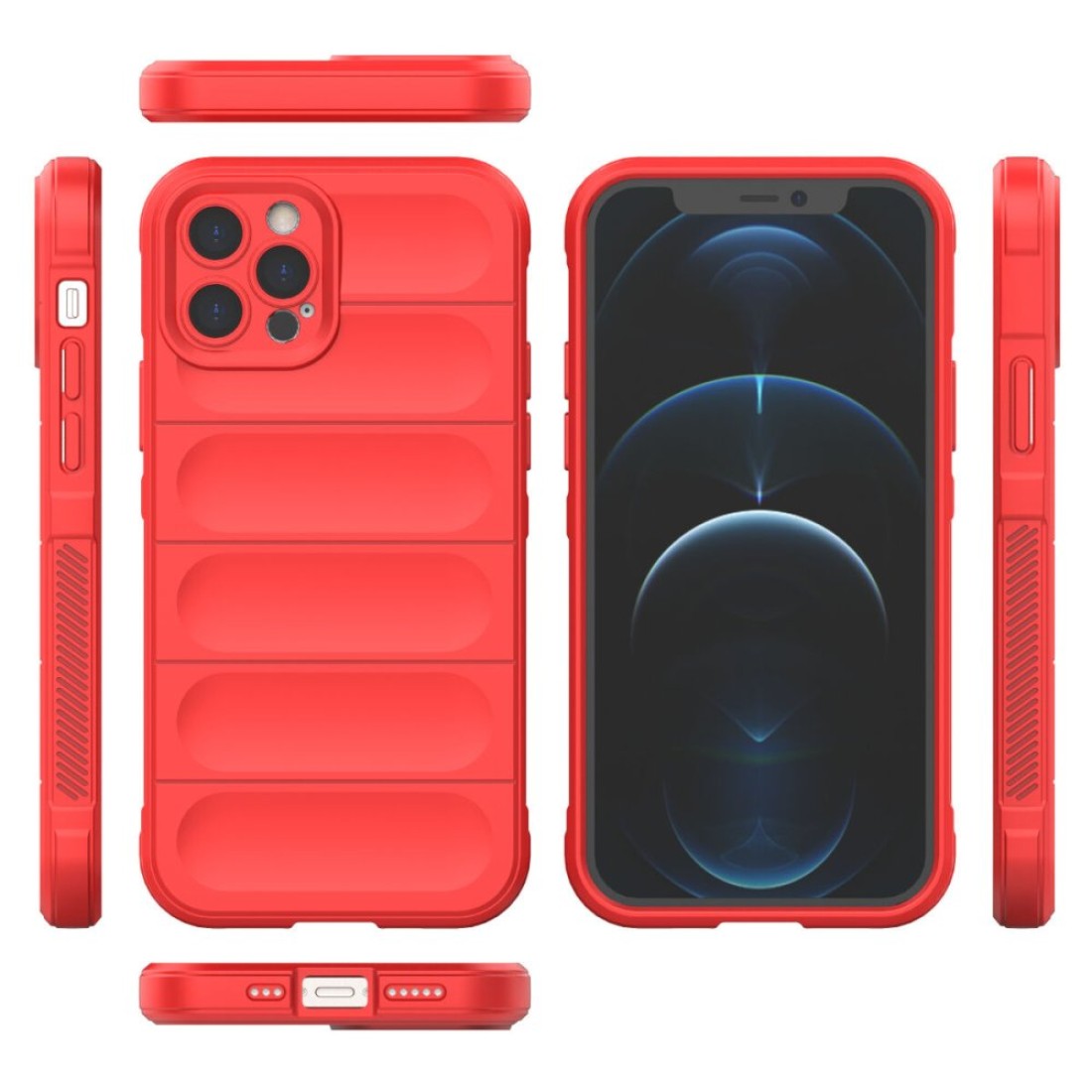 iPhone 12 Pro Kılıf Optimum Silikon - Kırmızı iPhone 12 Pro Kılıf Optimum Silikon - Kırmızı