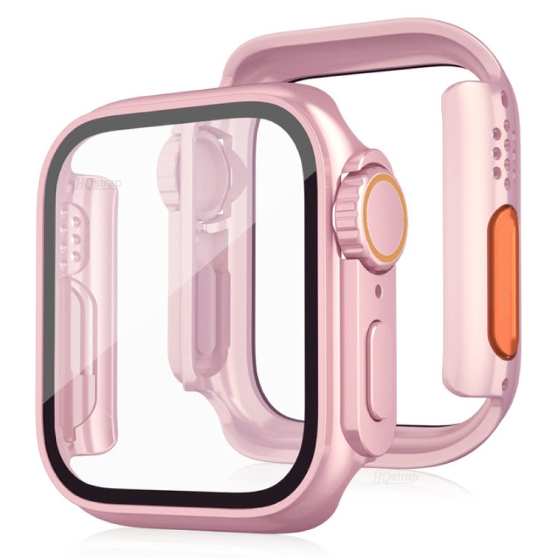  Apple Watch 41mm Watch 49mm Kasa Dönüştürücü ve Ekran Koruyucu - Rose Gold