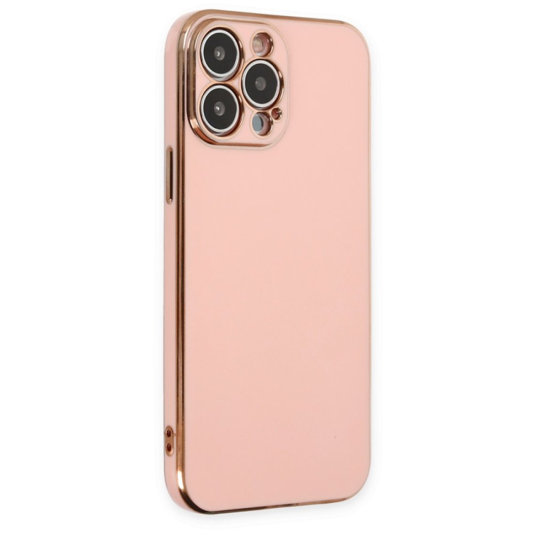  iPhone 14 Pro Max Kılıf Volet Silikon - Pembe