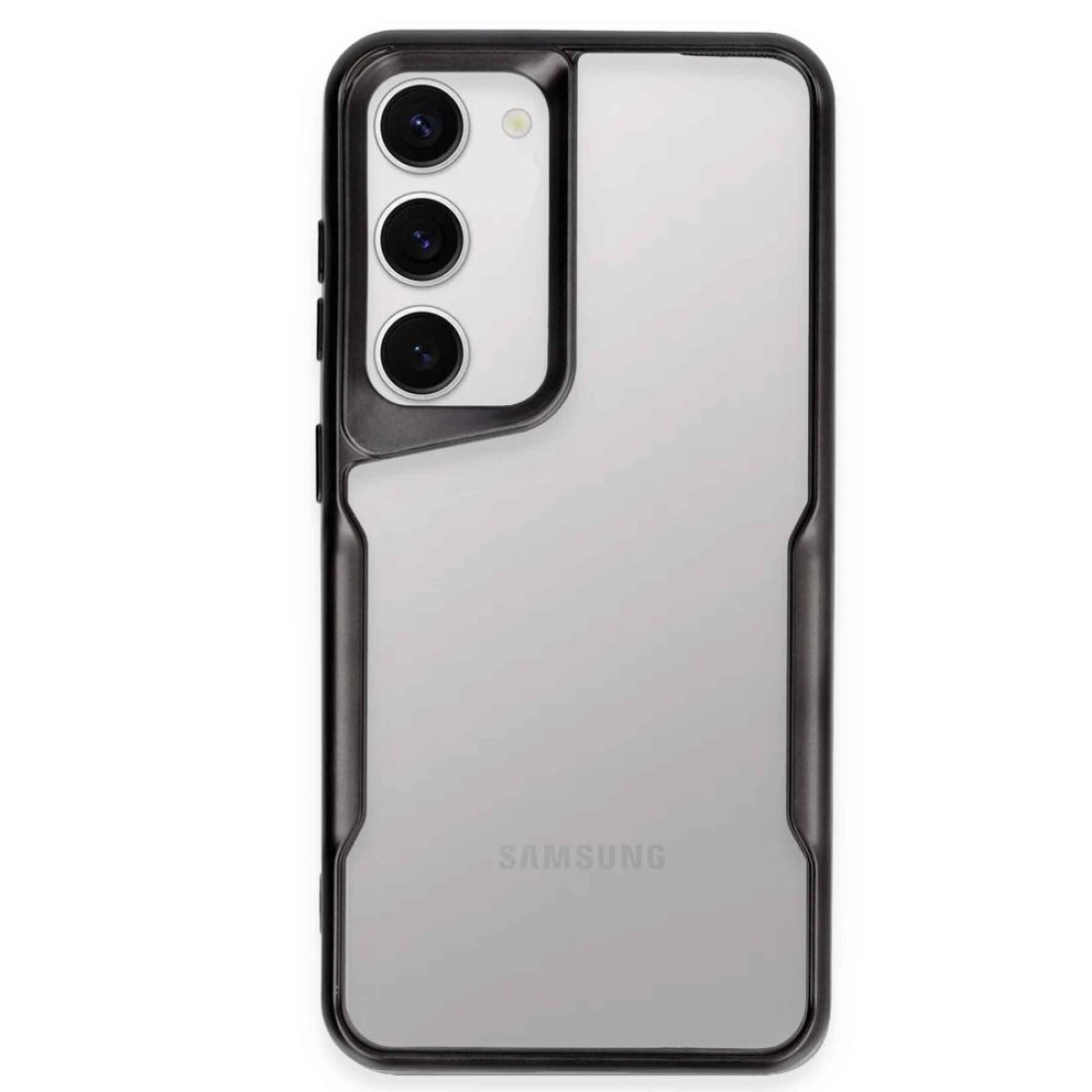  Samsung Galaxy S23 Kılıf Boyi Silikon Kapak - Siyah