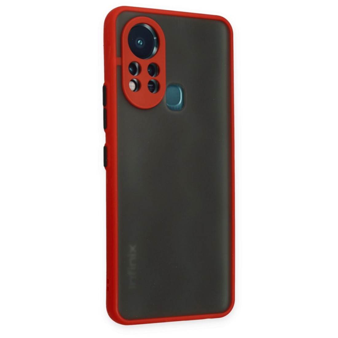  İnfinix Hot 11s Kılıf Montreal Silikon Kapak - Kırmızı