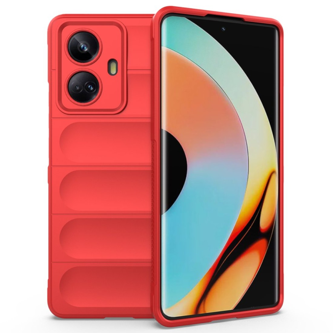  Realme 10 Pro Plus 5G Kılıf Optimum Silikon - Kırmızı