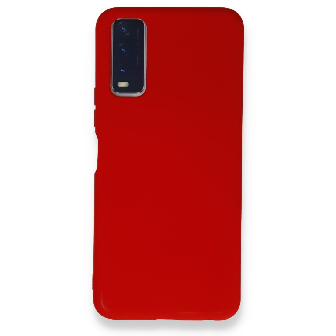 Vivo Y11S Kılıf Nano içi Kadife Silikon - Kırmızı