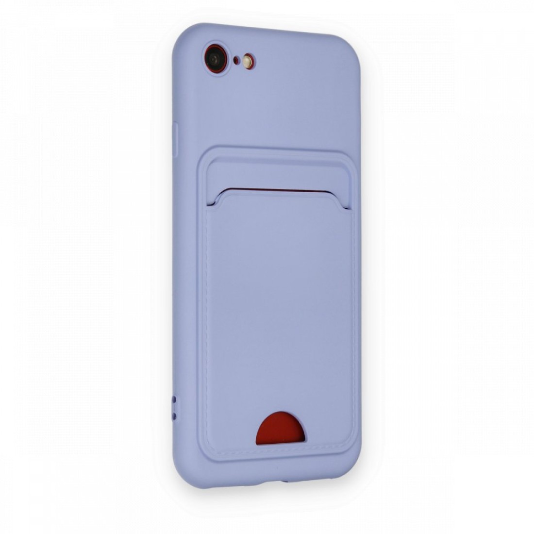 iPhone 8 Kılıf Kelvin Kartvizitli Silikon - Lila iPhone 8 Kılıf Kelvin Kartvizitli Silikon - Lila