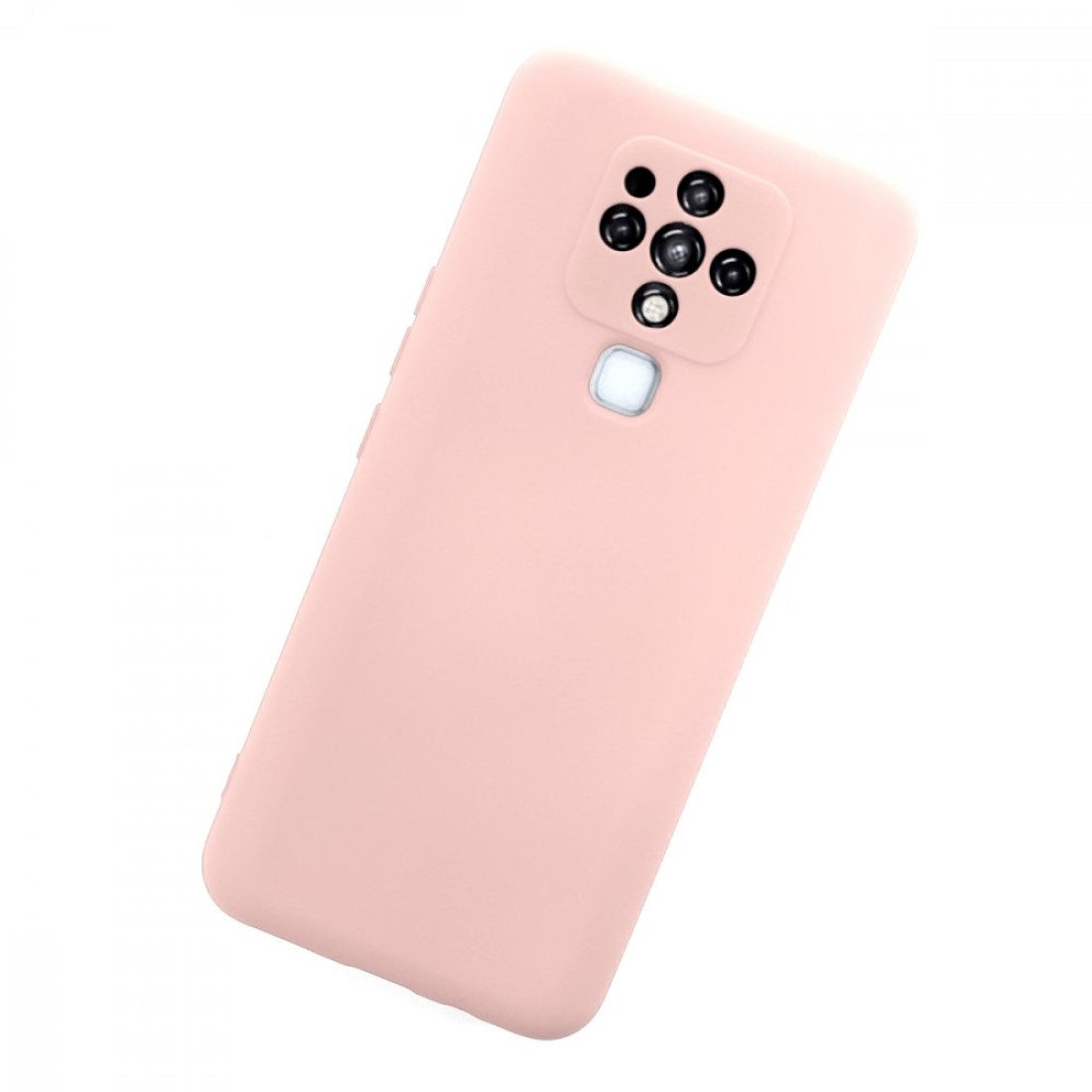  Tecno Camon 16 Kılıf Nano içi Kadife Silikon - Pudra