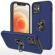  iPhone 12 Kılıf Elit Yüzüklü Kapak - Lacivert