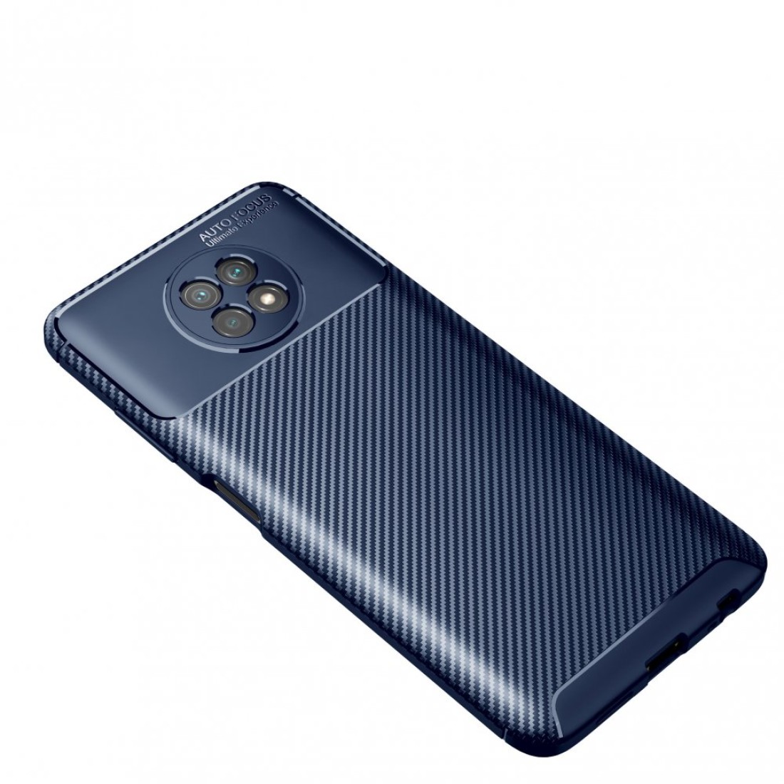  Xiaomi Redmi Note 9 5G Kılıf Auto Focus Karbon Kapak - Lacivert