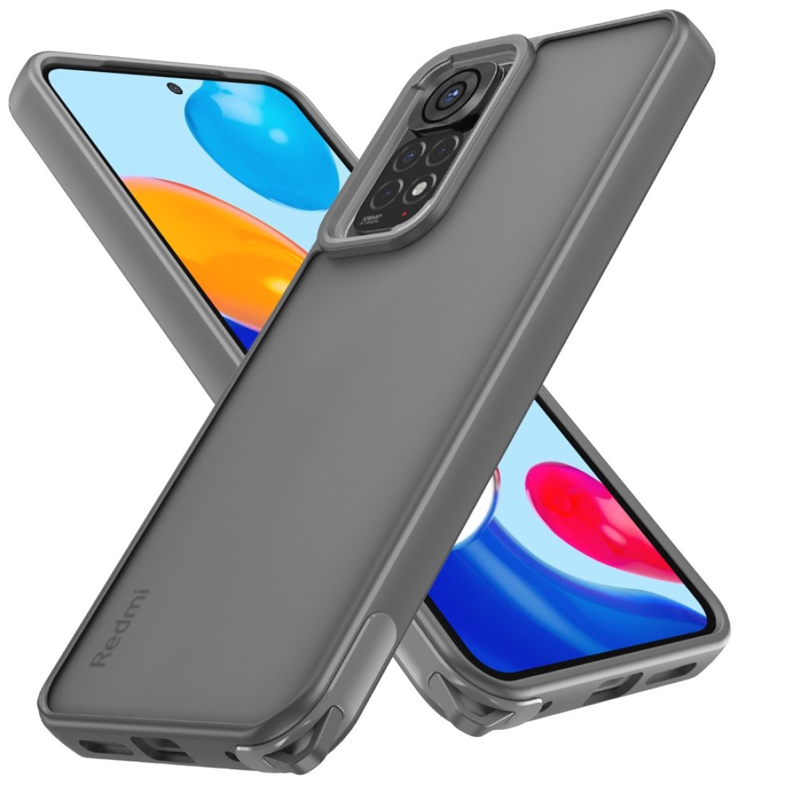  Xiaomi Redmi Note 11 Kılıf Elegant Kapak - Titan Gri
