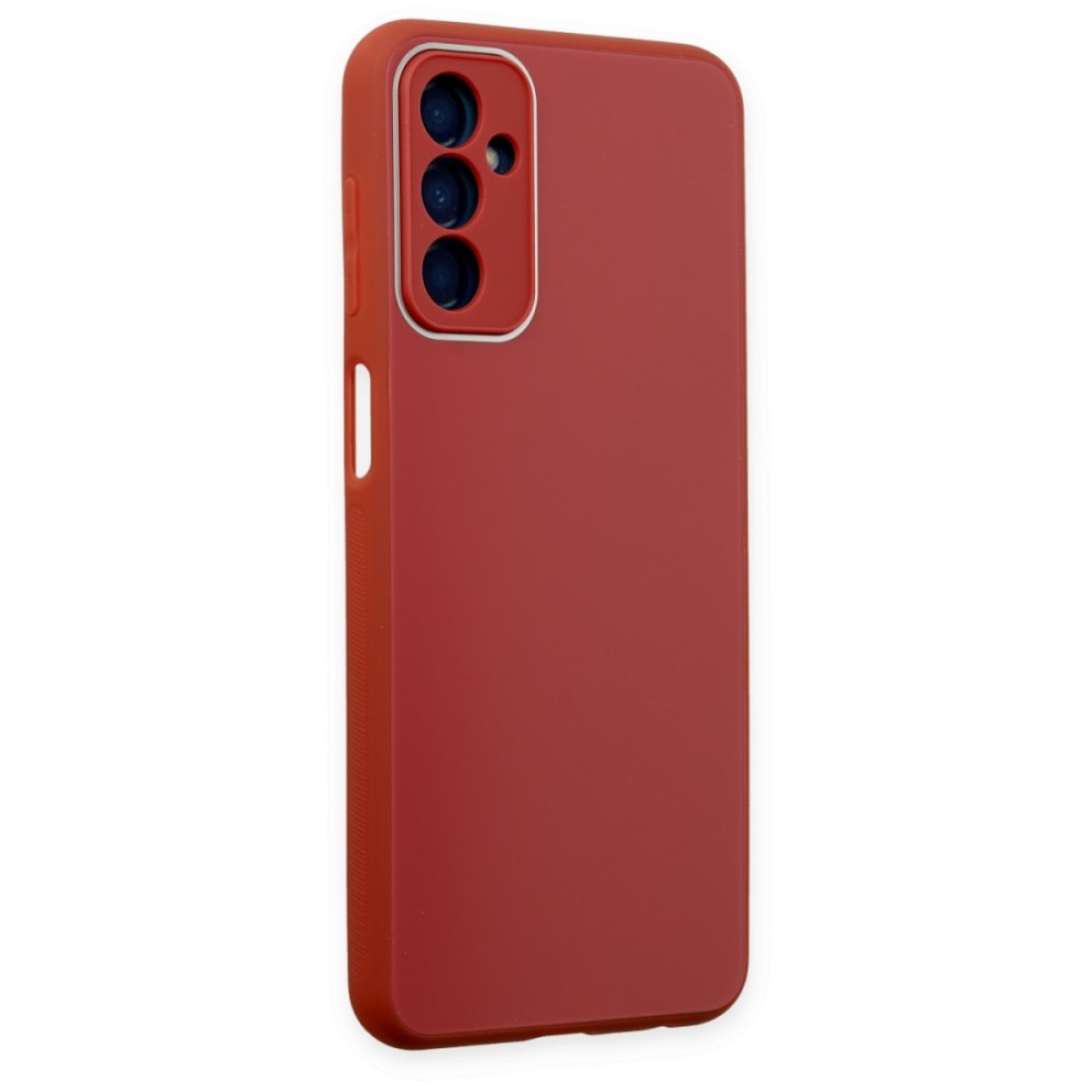 Samsung Galaxy M13 Kılıf Glass Kapak - Bordo Samsung Galaxy M13 Kılıf Glass Kapak - Bordo