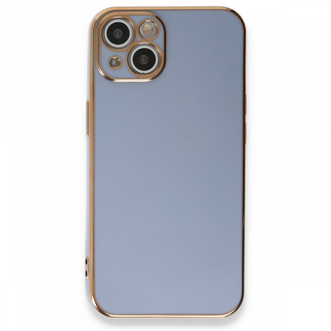  iPhone 13 Kılıf Volet Silikon - Mavi