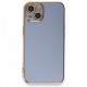  iPhone 13 Kılıf Volet Silikon - Mavi