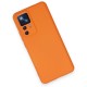 Xiaomi Mi 12T Pro Kılıf Nano içi Kadife Silikon - Turuncu Xiaomi Mi 12T Pro Kılıf Nano içi Kadife Silikon - Turuncu