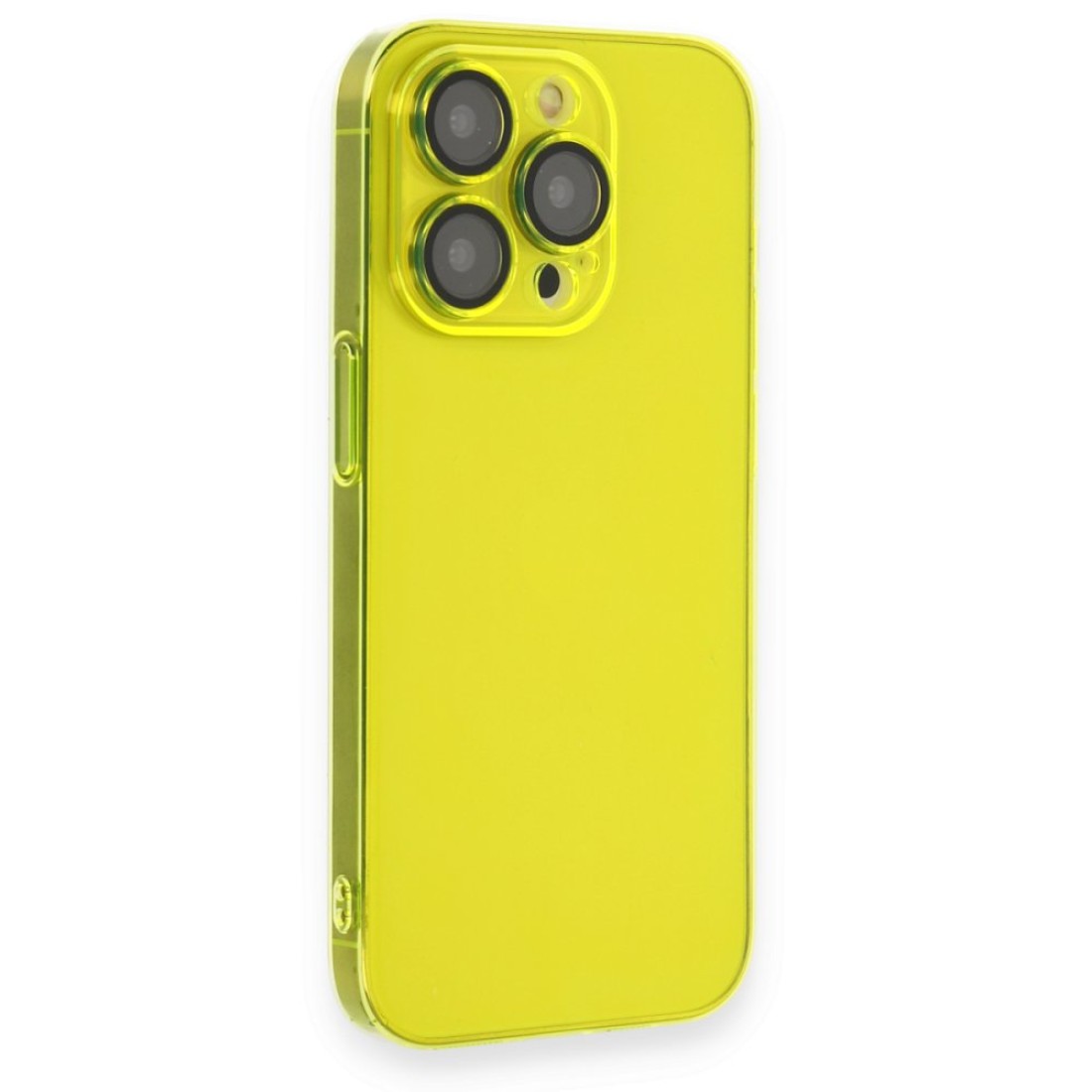  iPhone 14 Pro Kılıf Armada Lensli Kapak - Sarı