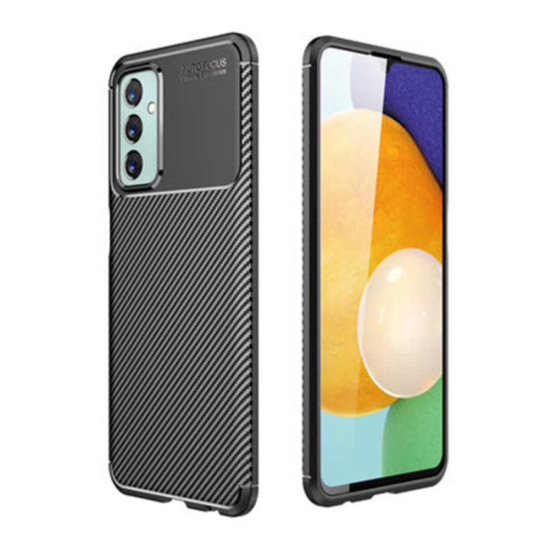  Samsung Galaxy M13 Kılıf Auto Focus Karbon Kapak - Siyah