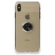 iPhone XS Max Kılıf Gros Yüzüklü Silikon - Siyah iPhone XS Max Kılıf Gros Yüzüklü Silikon - Siyah