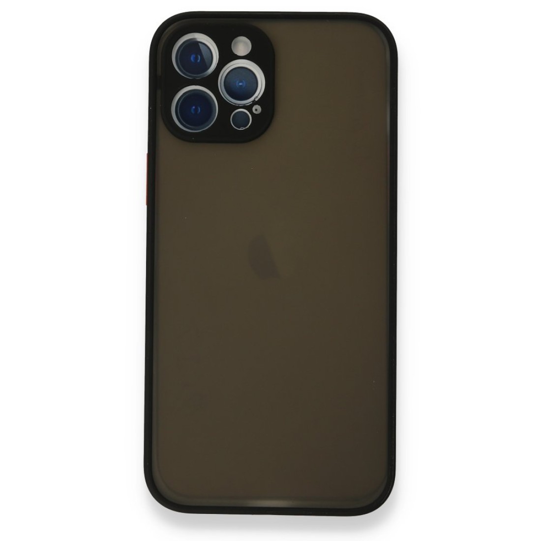  iPhone 12 Pro Kılıf Montreal Silikon Kapak - Siyah