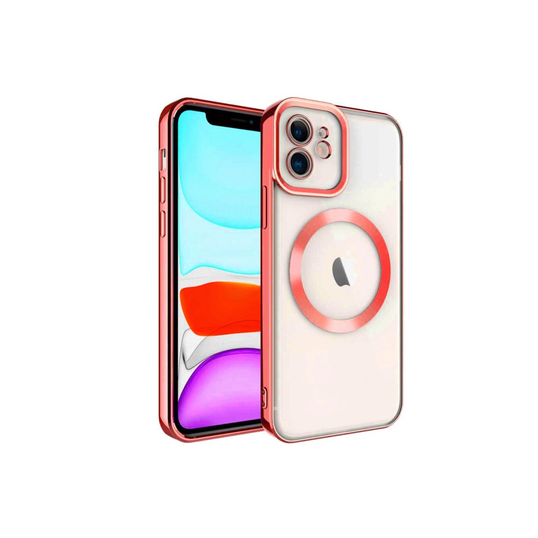 iPhone 12 Kılıf Kross Magneticsafe Kapak - Kırmızı iPhone 12 Kılıf Kross Magneticsafe Kapak - Kırmızı