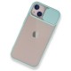 iPhone 13 Kılıf Palm Buzlu Kamera Sürgülü Silikon - Turkuaz iPhone 13 Kılıf Palm Buzlu Kamera Sürgülü Silikon - Turkuaz