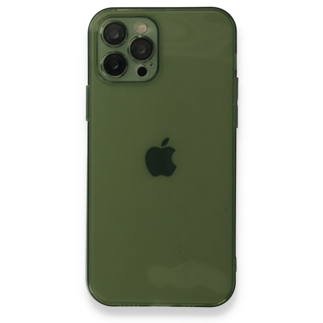  iPhone 12 Pro Kılıf Fly Lens Silikon - Yeşil