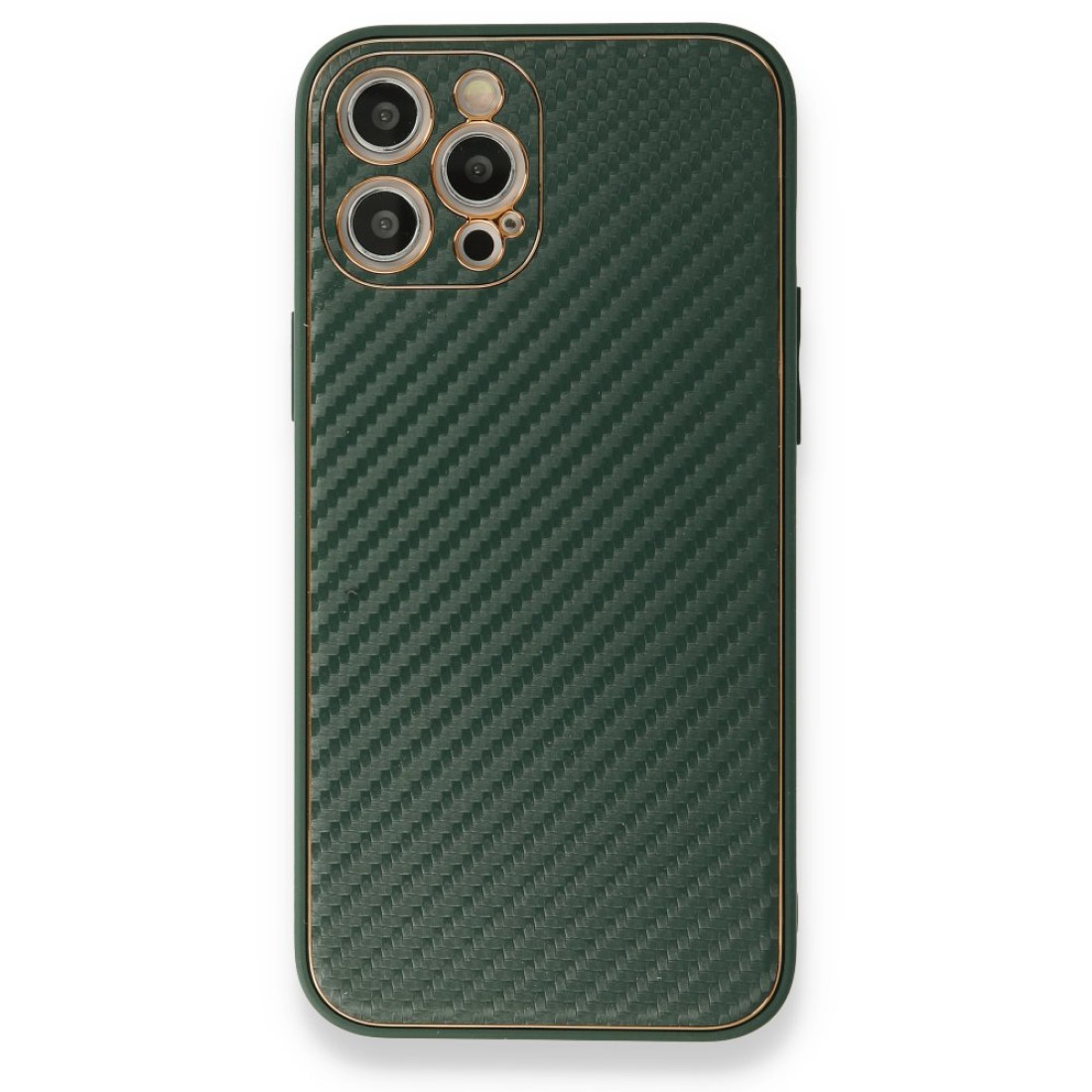  iPhone 12 Pro Kılıf Coco Karbon Silikon - Yeşil