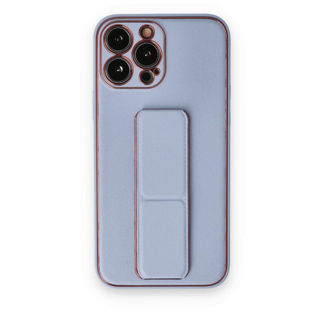  iPhone 14 Pro Kılıf Coco Deri Standlı Kapak - Sky Blue