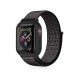  Apple Watch 38mm Hasırlı Cırtcırtlı Kasalı Kordon - Benekli Siyah