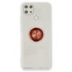 Oppo A15S Kılıf Gros Yüzüklü Silikon - Kırmızı Oppo A15S Kılıf Gros Yüzüklü Silikon - Kırmızı