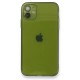  iPhone 12 Kılıf Fly Lens Silikon - Yeşil