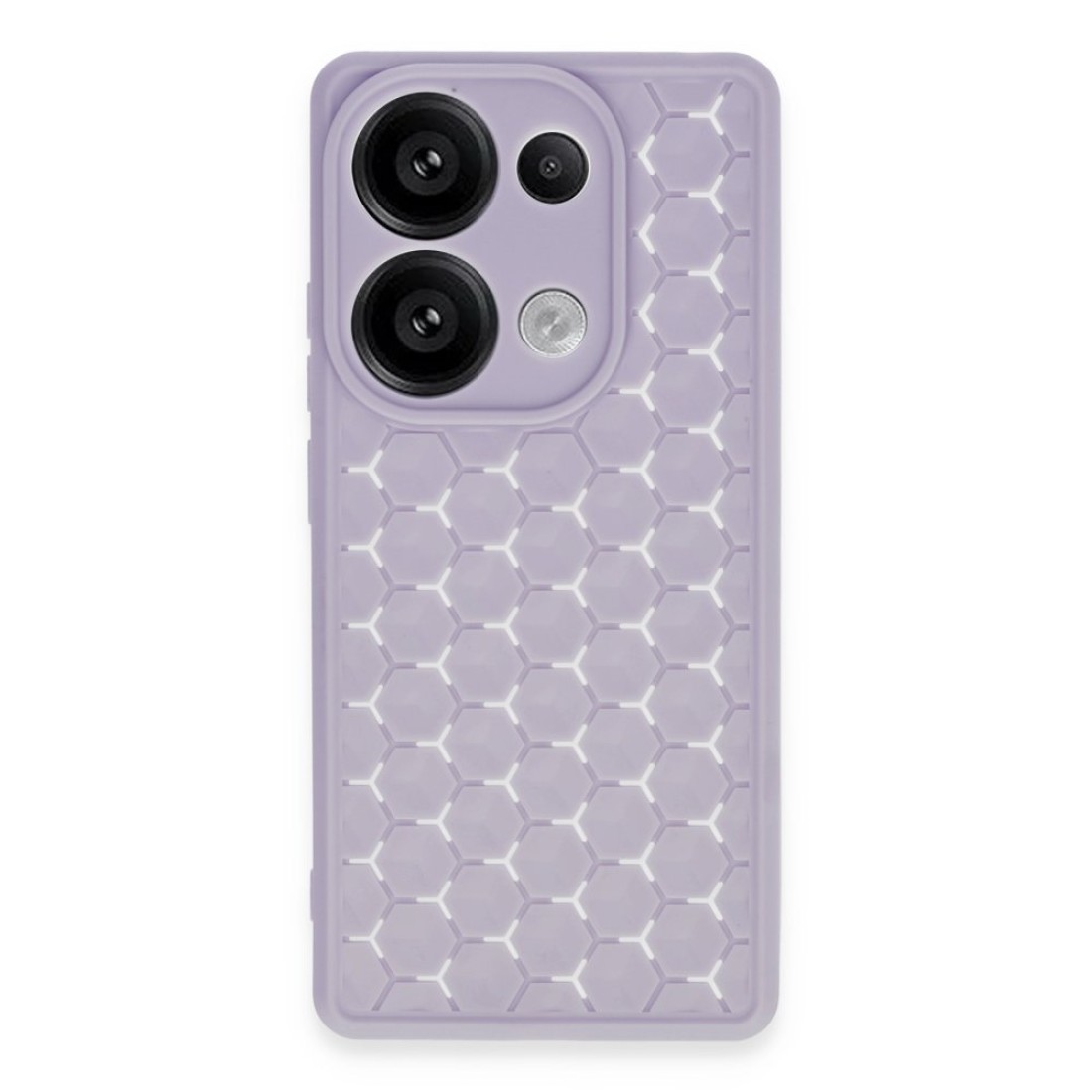  Xiaomi Poco M6 Pro 4G Kılıf Petek Silikon Kapak - Lila