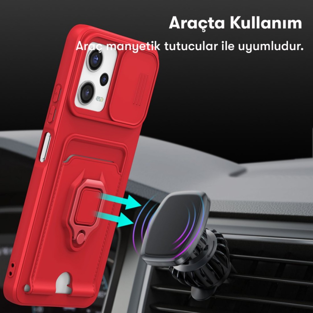 Xiaomi Redmi Note 12 Pro 5G Kılıf Zuma Kartvizitli Yüzüklü Silikon - Siyah Xiaomi Redmi Note 12 Pro 5G Kılıf Zuma Kartvizitli Yüzüklü Silikon - Siyah
