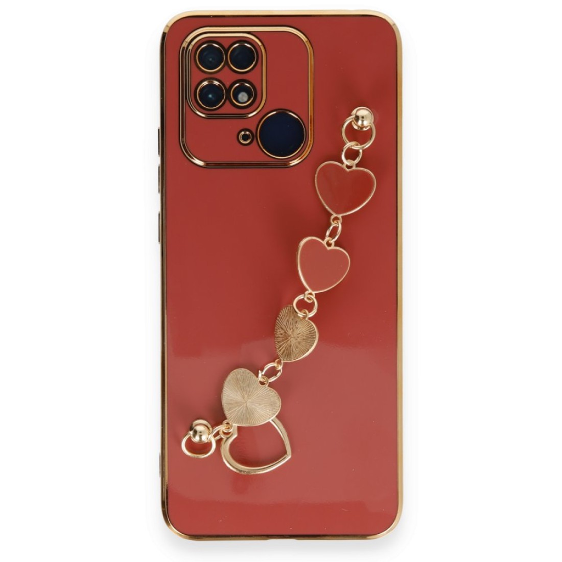  Xiaomi Redmi 10C Kılıf Esila Silikon - Kırmızı