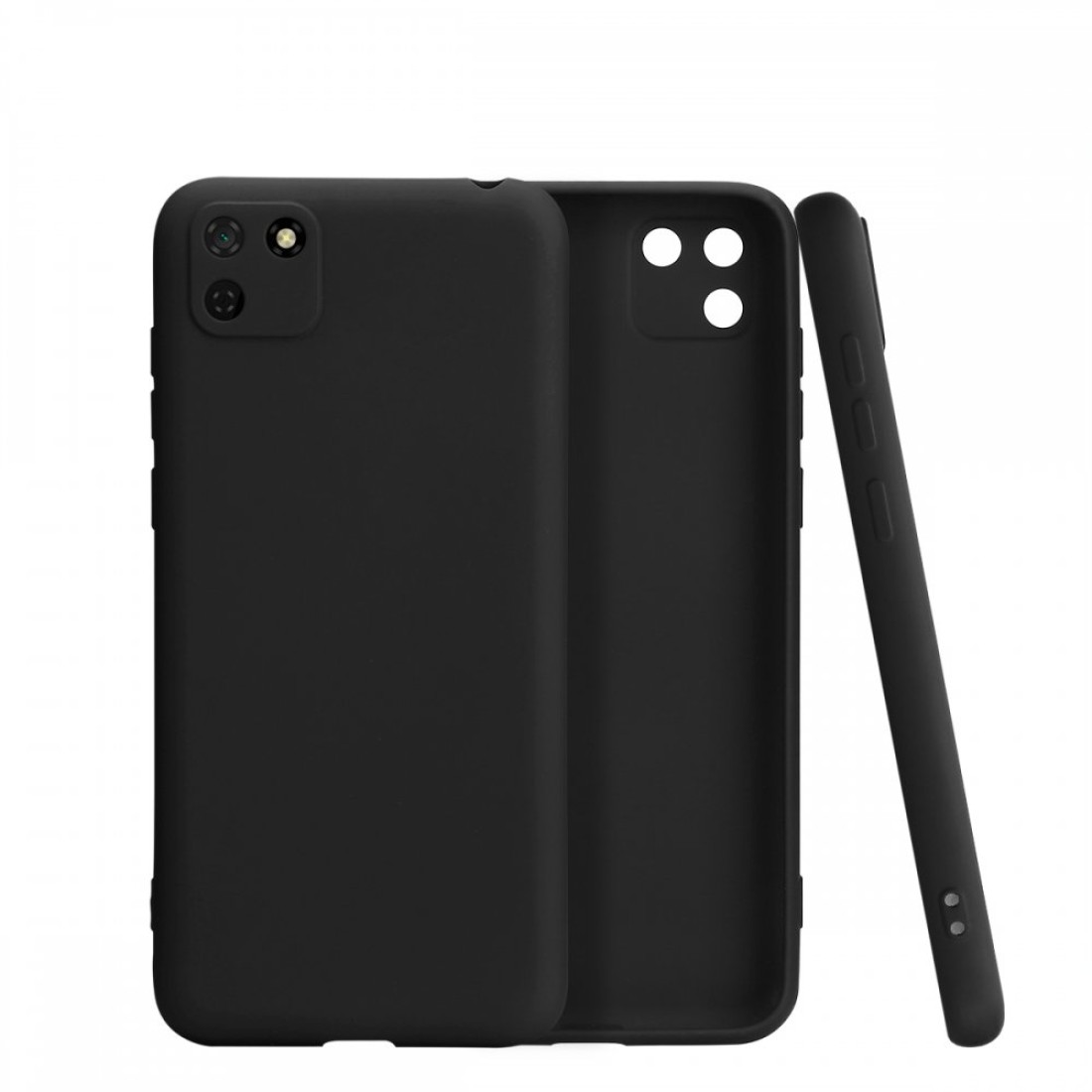  Huawei Y5P Kılıf First Silikon - Siyah