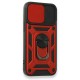 iPhone 12 Mini Kılıf Pars Lens Yüzüklü Silikon - Kırmızı iPhone 12 Mini Kılıf Pars Lens Yüzüklü Silikon - Kırmızı