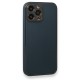 iPhone 13 Pro Max Kılıf Coco Deri Silikon Kapak - Mavi iPhone 13 Pro Max Kılıf Coco Deri Silikon Kapak - Mavi