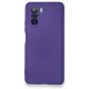  Xiaomi Redmi K40 Kılıf Nano içi Kadife Silikon - Mor
