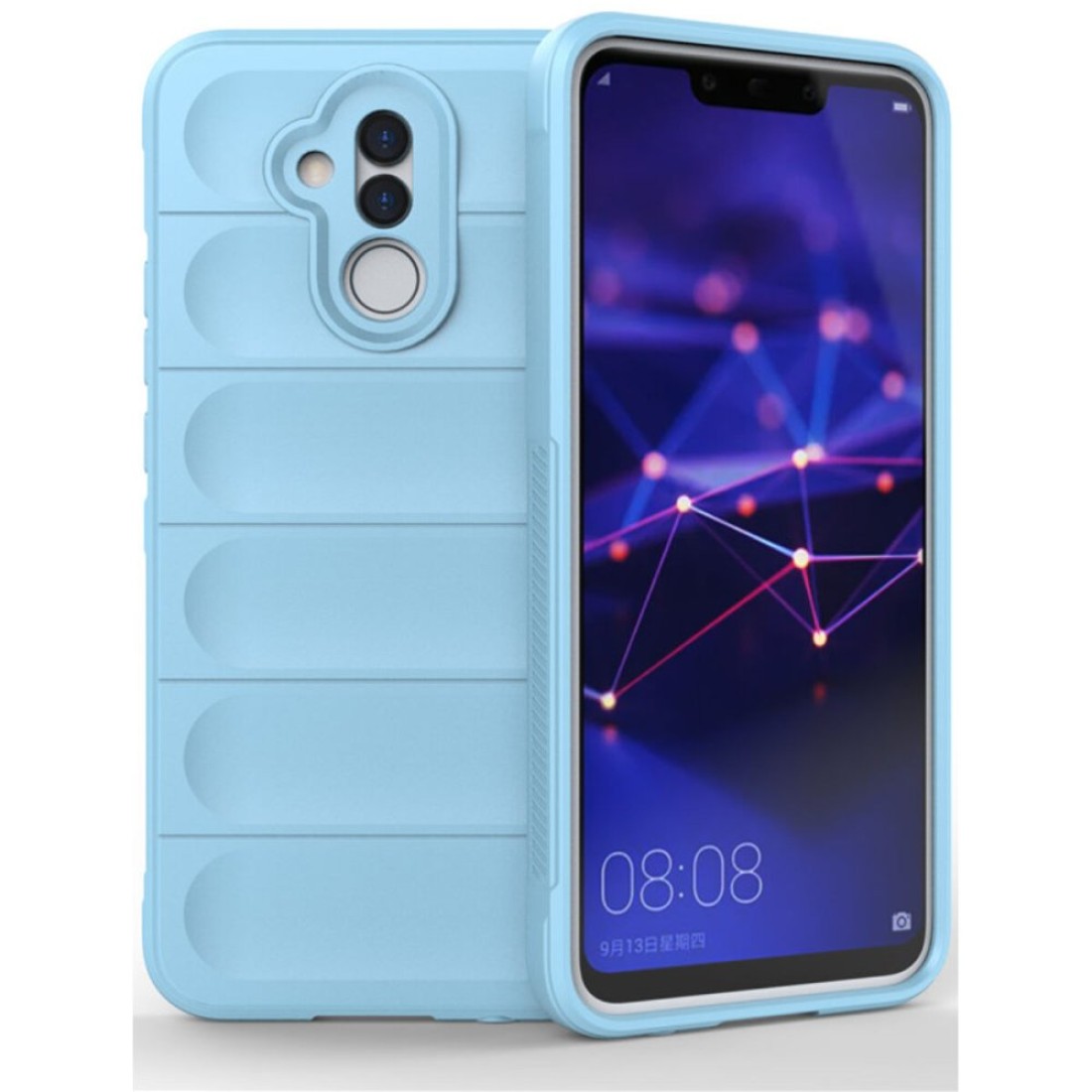  Huawei Mate 20 Lite Kılıf Optimum Silikon - Sky Blue