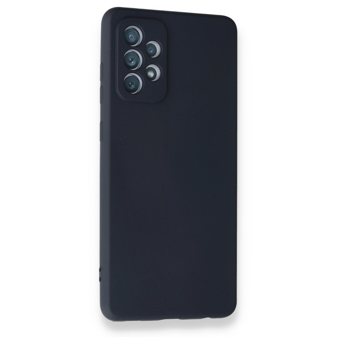  Samsung Galaxy A72 Kılıf Nano içi Kadife Silikon - Lacivert