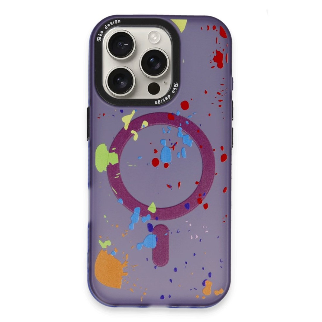 Joko iPhone 16 Pro Colorful Magsafe Kapak - Derin Mor