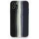  iPhone 11 Pro Kılıf Ebruli Lansman Silikon - Siyah-Lacivert