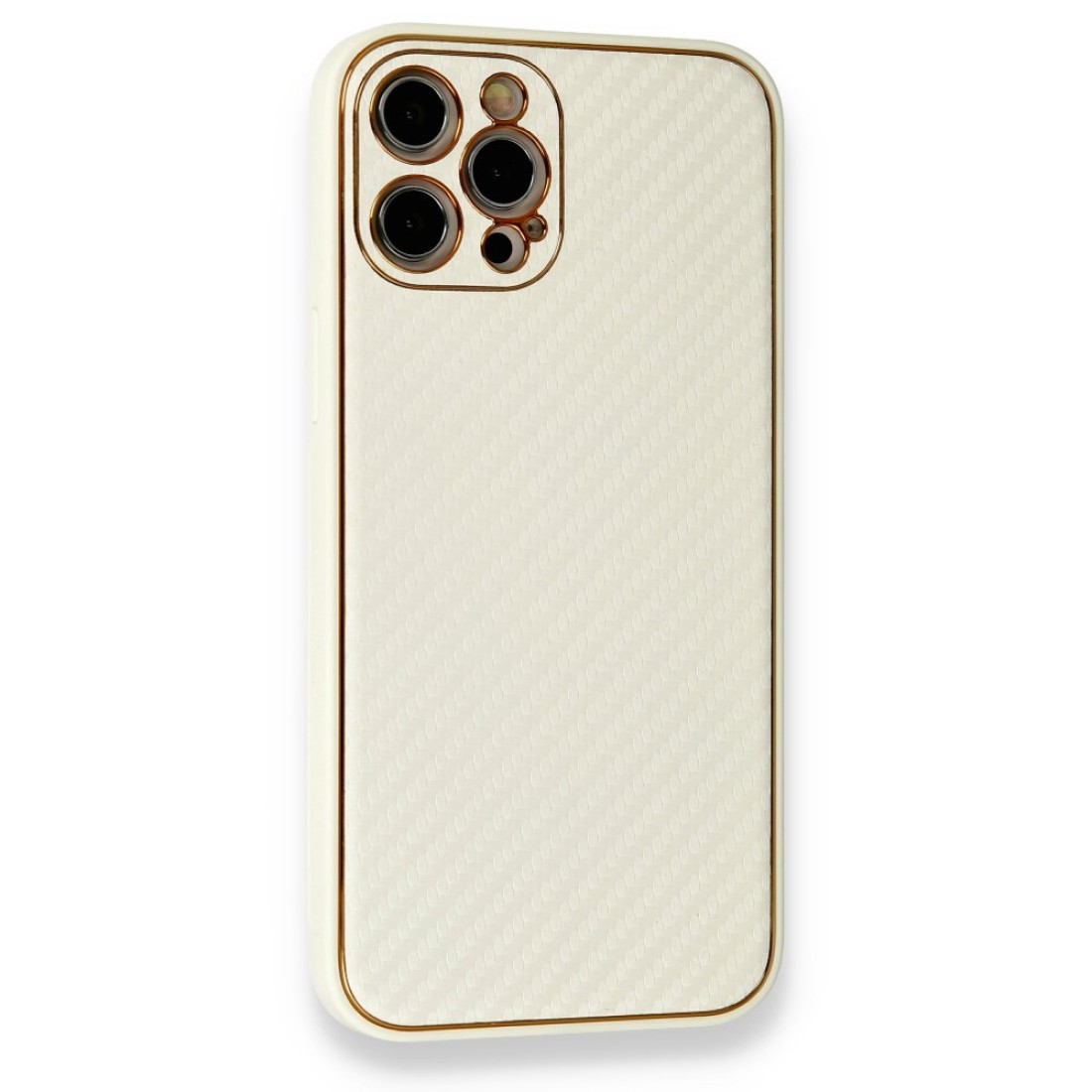  iPhone 12 Pro Kılıf Coco Karbon Silikon - Beyaz