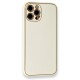  iPhone 12 Pro Kılıf Coco Karbon Silikon - Beyaz