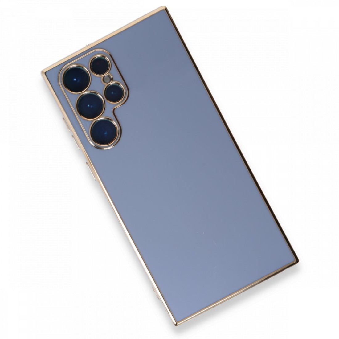  Samsung Galaxy S22 Ultra Kılıf Volet Silikon - Mavi