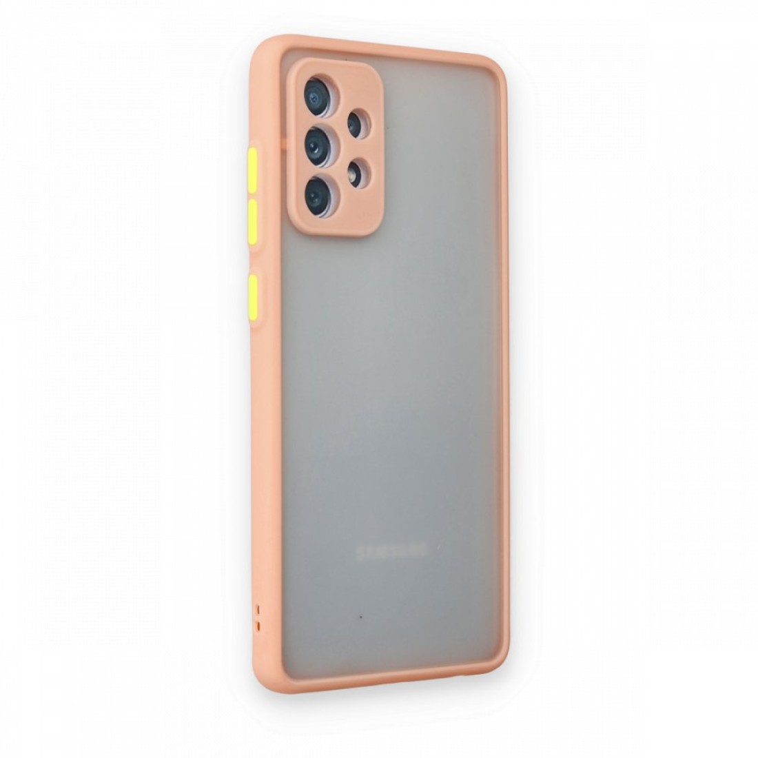  Samsung Galaxy A52S Kılıf Montreal Silikon Kapak - Pembe