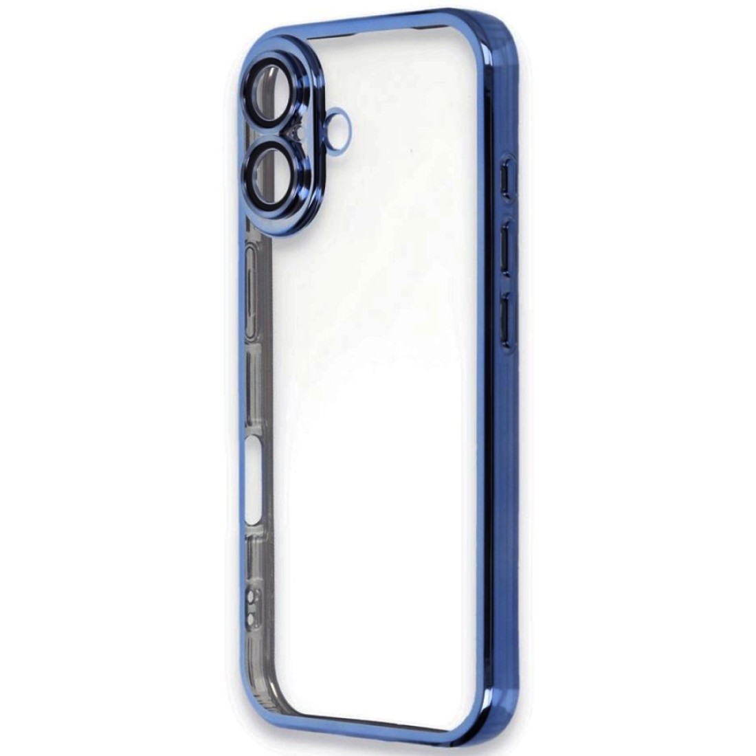 iPhone 16 Kılıf Razer Lensli Silikon - Mavi iPhone 16 Kılıf Razer Lensli Silikon - Mavi