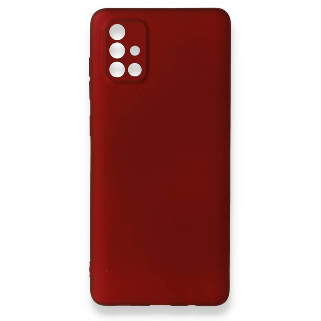  Samsung Galaxy A71 Kılıf First Silikon - Bordo