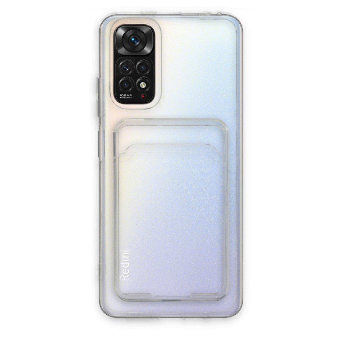  Xiaomi Redmi Note 11 Kılıf Kart Şeffaf Silikon - Şeffaf