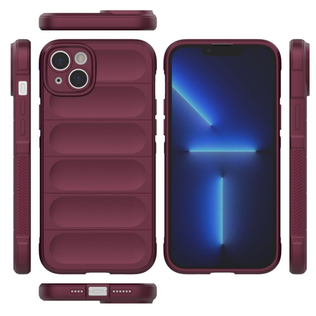  iPhone 15 Kılıf Optimum Silikon - Bordo