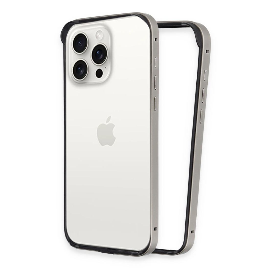 Joko iPhone 15 Pro Max Land Bumper Koruma Kapak - Titan Gri