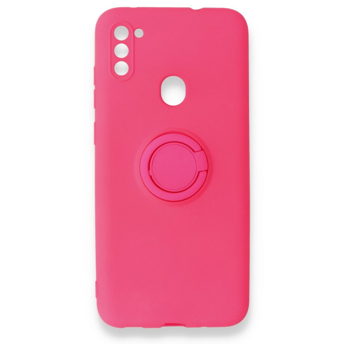  Samsung Galaxy M11 Kılıf Viktor Yüzüklü Silikon - Pembe