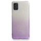 Samsung Galaxy A31 Kılıf Lüx Çift Renkli Silikon - Mor Samsung Galaxy A31 Kılıf Lüx Çift Renkli Silikon - Mor